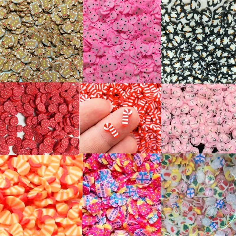 Nail Art Xmas Design - 20g Polymer Soft Clay Christmas Cookie