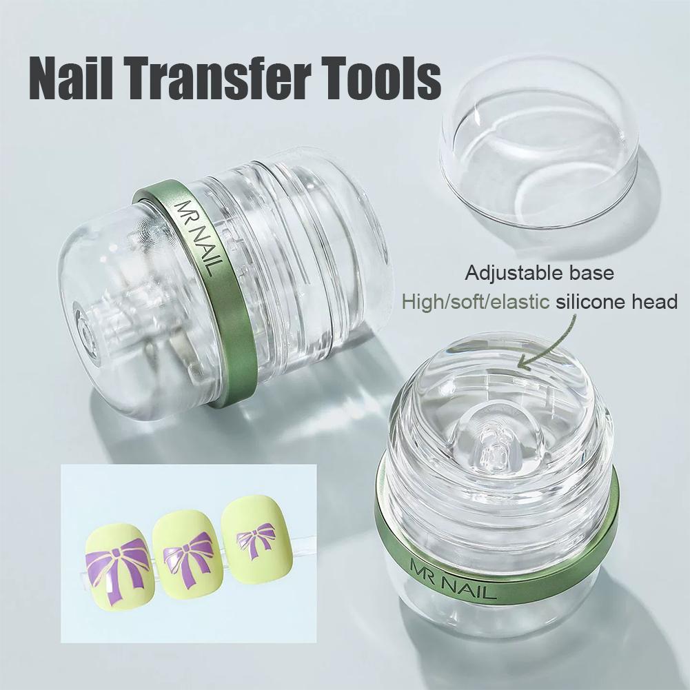 Nail Art Jelly - Jelly Silicone Nail Art Stamper, 2-in-1