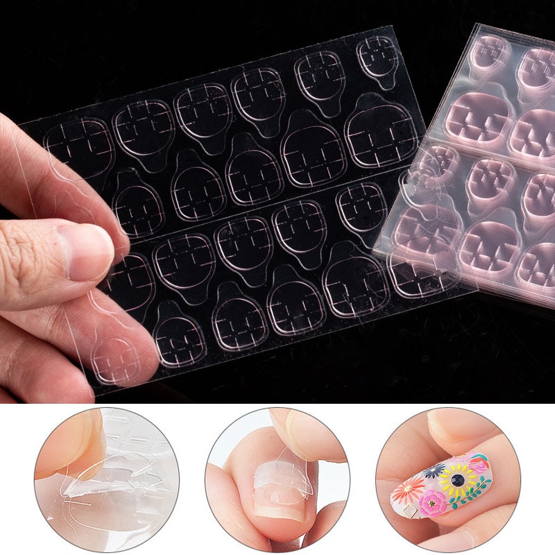 Nail Art Jelly - Double Sided Nail Glue Stickers Jelly