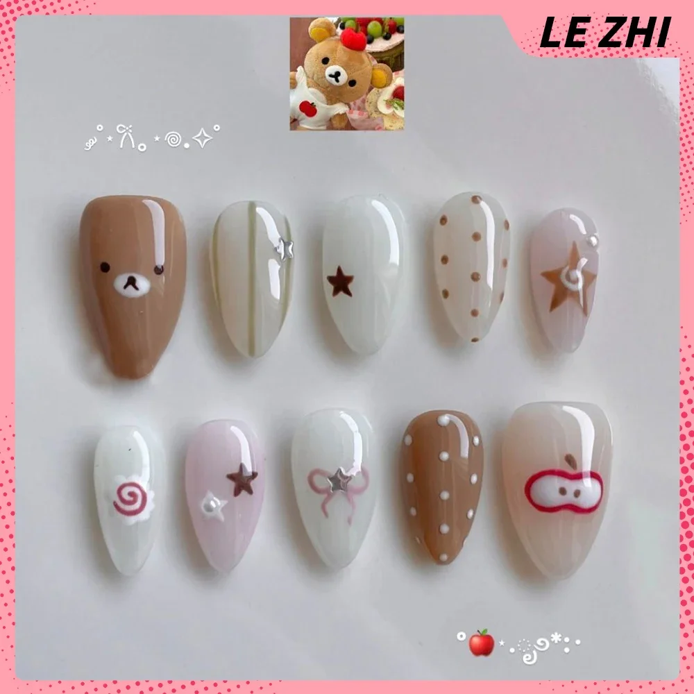 3D Kawaii Hand-Carved Rilakkum - Nail Art Strawberry review and price