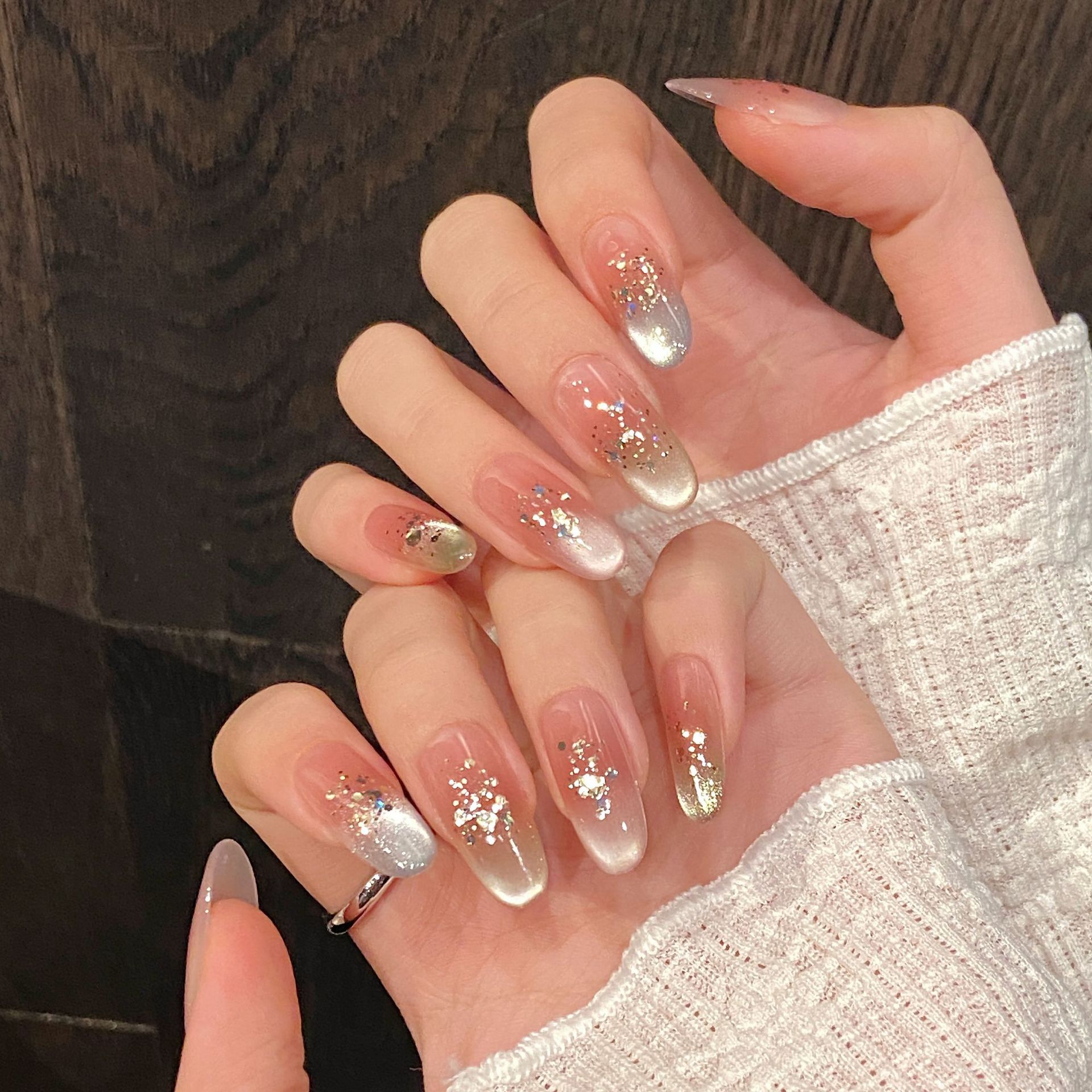 Handmade Press on Nails Rainbo - Nail Art Rainbow review and price