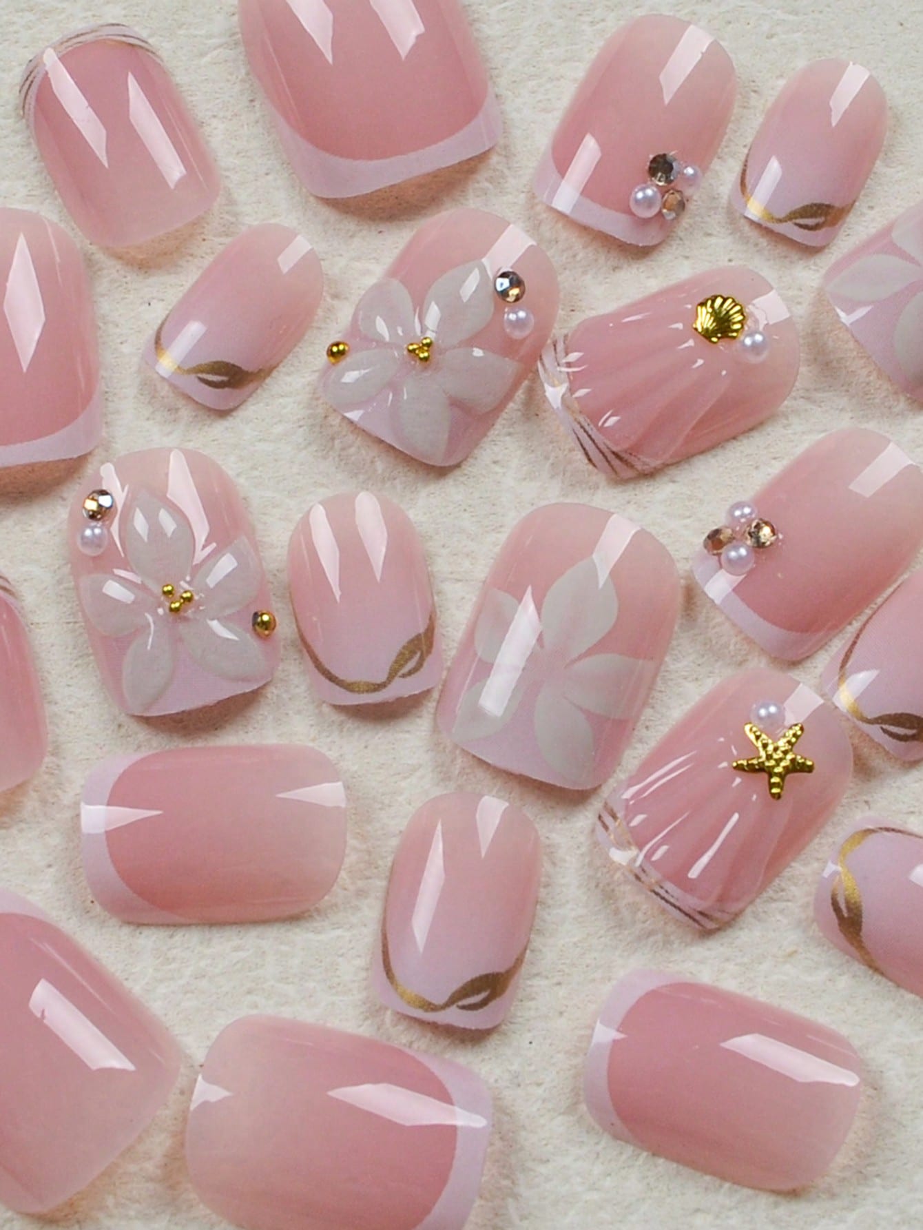 24pcs Short Square White Frenc - Nail Art Jelly review and price