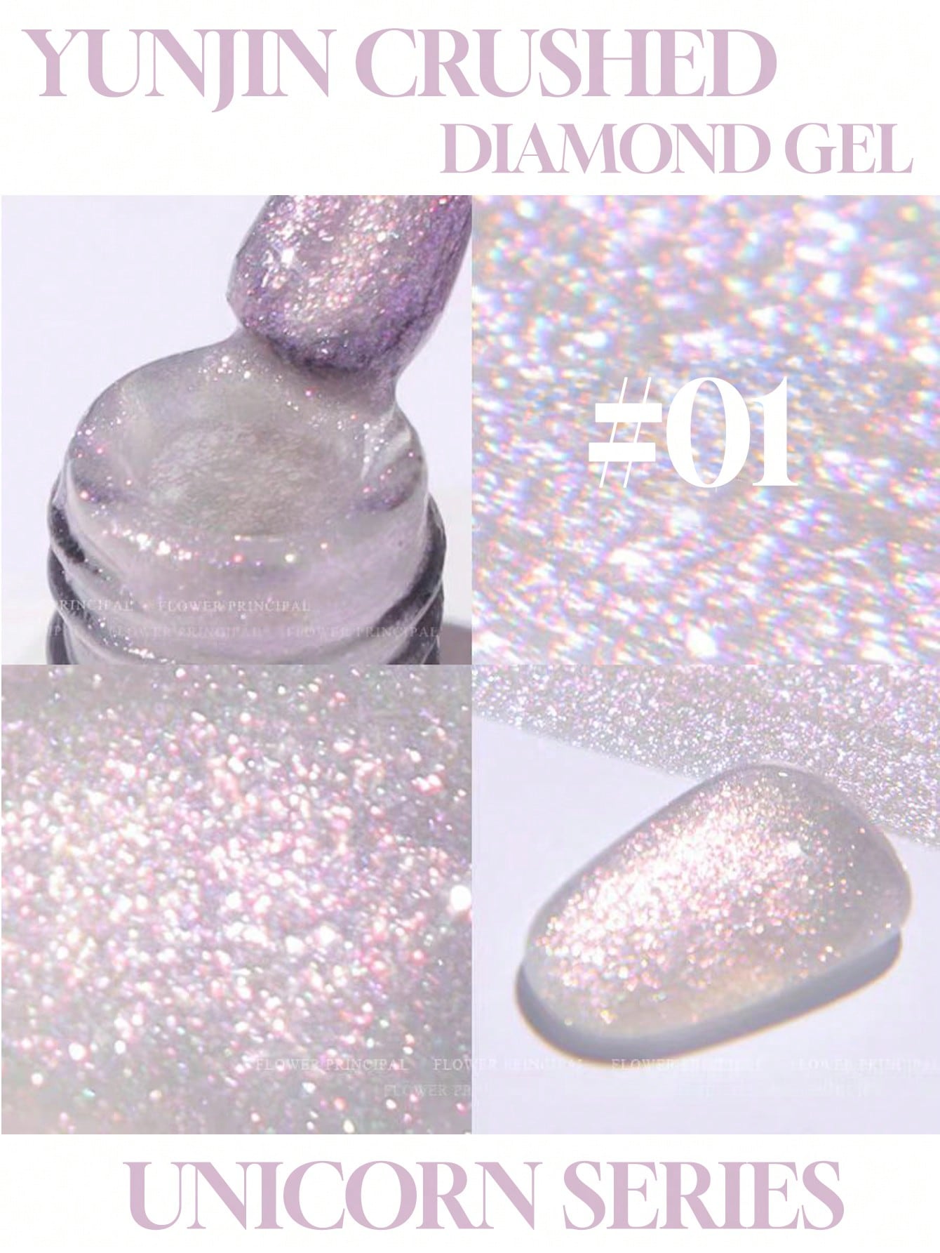 1-4Pcs 15ml 4-Color Unicorn Gl - Nail Art Rainbow review and price