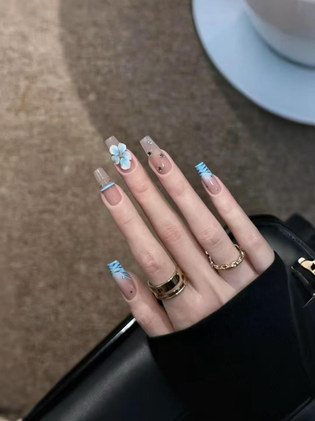 10pcs Handmade Middle Press On - Nail Art Zebra Design review and price
