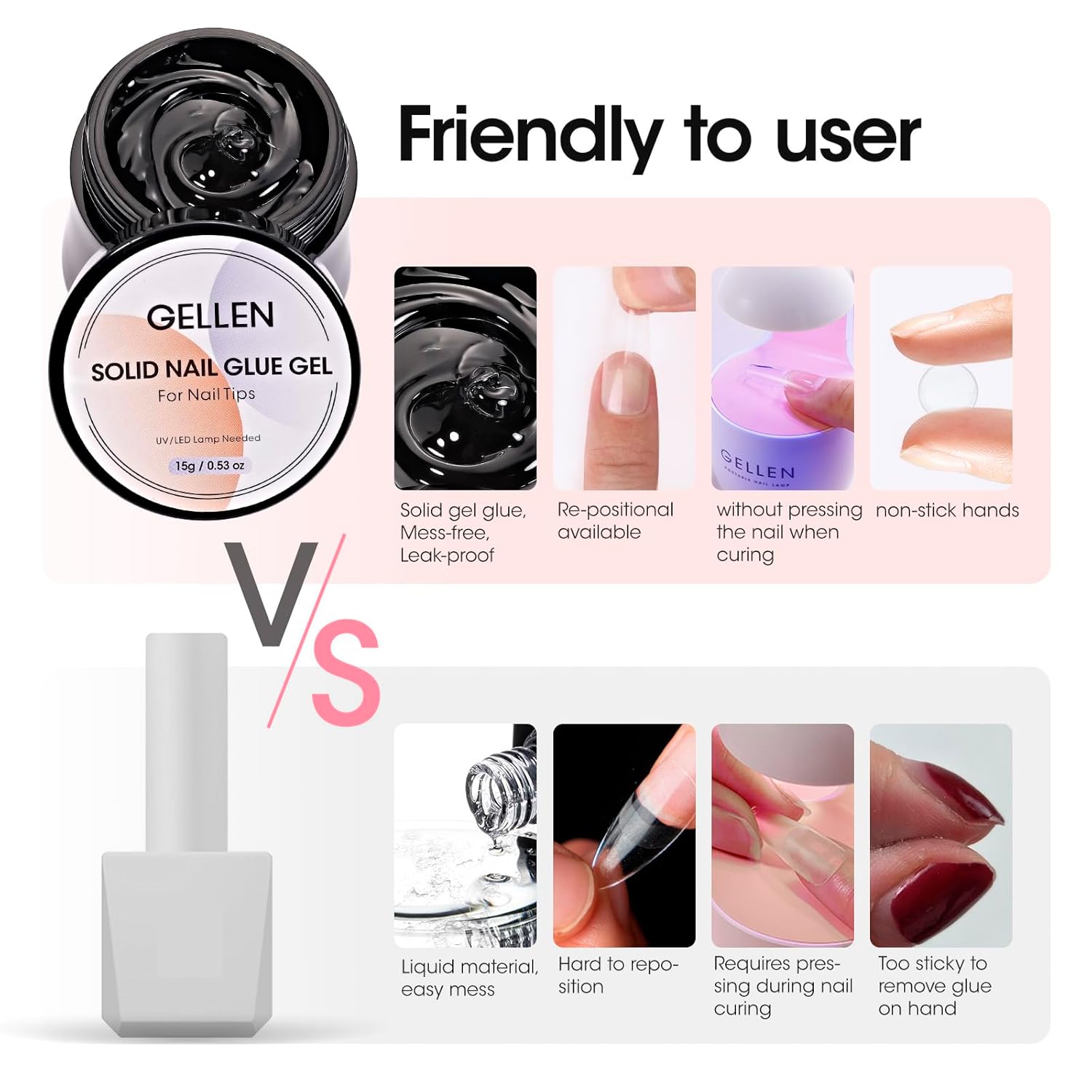 GELLEN Nail Solid Glue Builder - Nail Art Ombre review and price