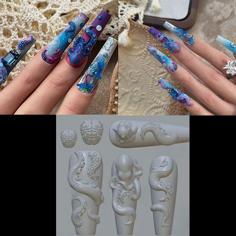 3D Silicone Transparent Nail M - Nail Art Strawberry review and price