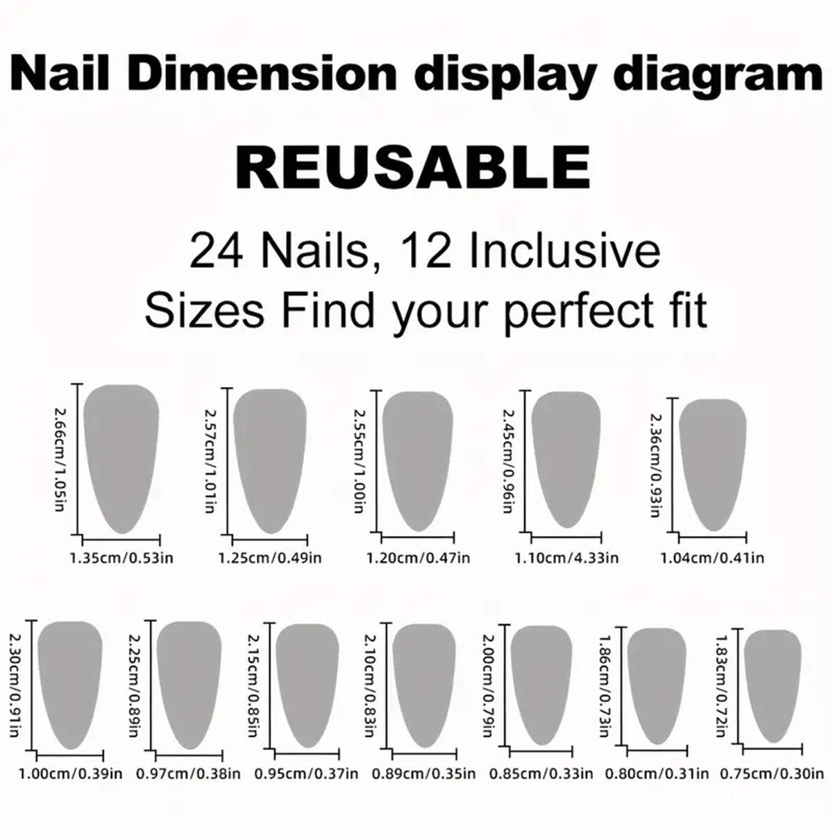 24pcs Almond Press On Nails,Nu - Nail Art Jelly review and price