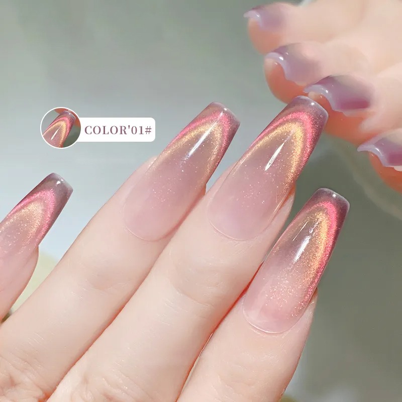 6 Colors Aurora Cat Eye Magnet - Nail Art Rainbow review and price