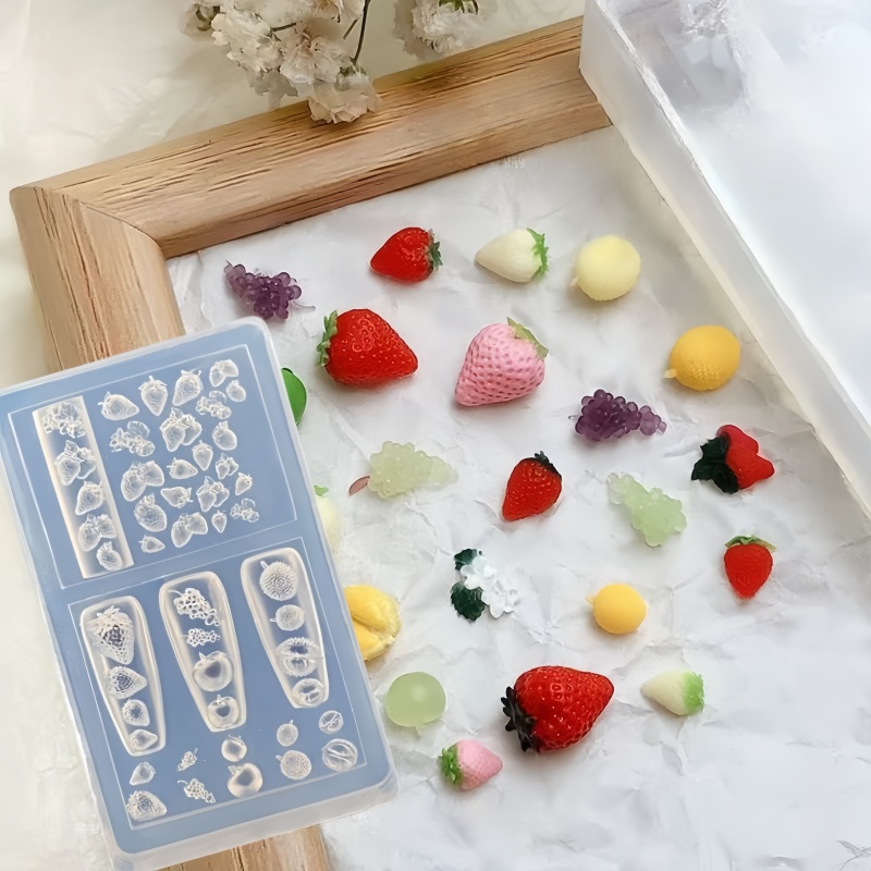1 Pc Strawberry Nail Mold Frui - Nail Art Strawberry review and price