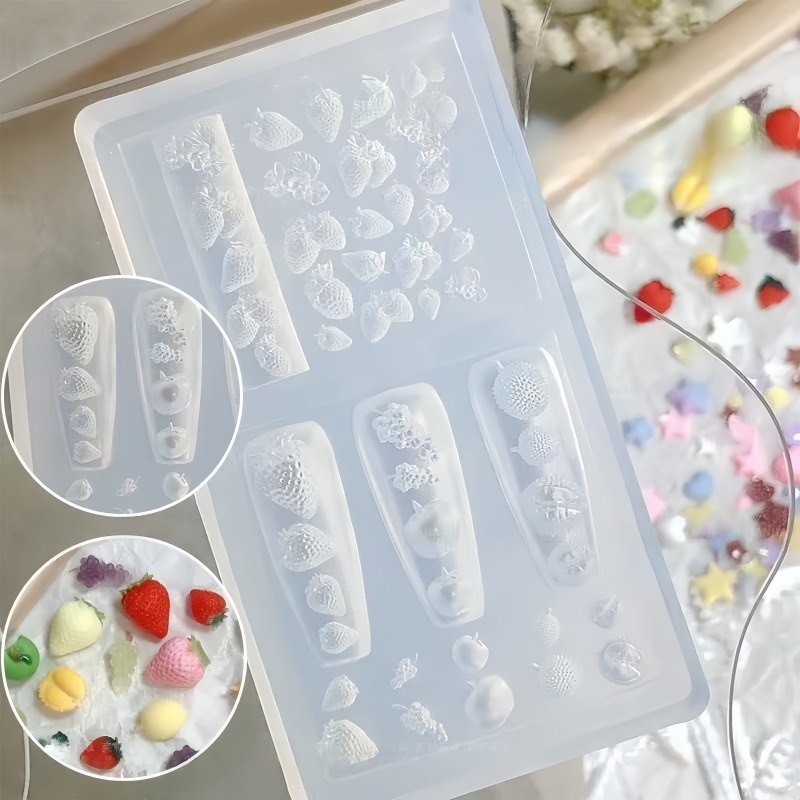 1 Pc Strawberry Nail Mold Frui - Nail Art Strawberry review and price