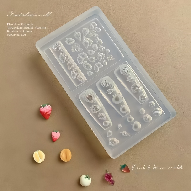 1 Pc Strawberry Nail Mold Frui - Nail Art Strawberry review and price