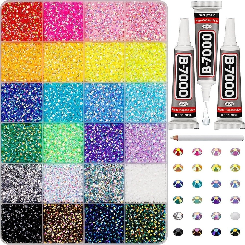 Multicolor Resin Rhinestone Ki - Nail Art Jelly review and price