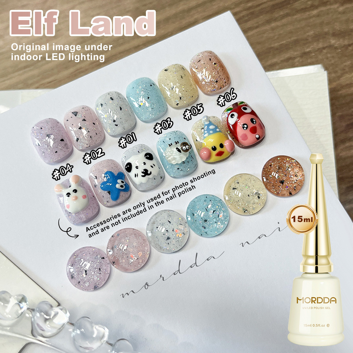 6 Colors 15ml Cat Eye Polish R - Nail Art Rainbow review and price