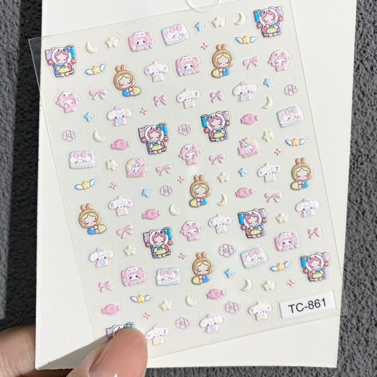 Cute Piano Lamb Relief Nail Ar - Nail Art Nail Art review and price