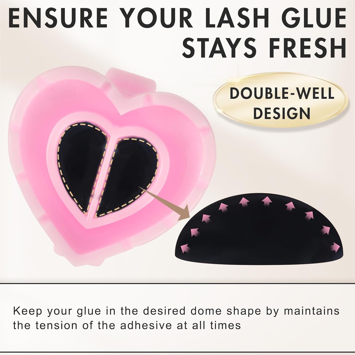 100 PCS Glue Rings for Eyelash - Nail Art Love review and price