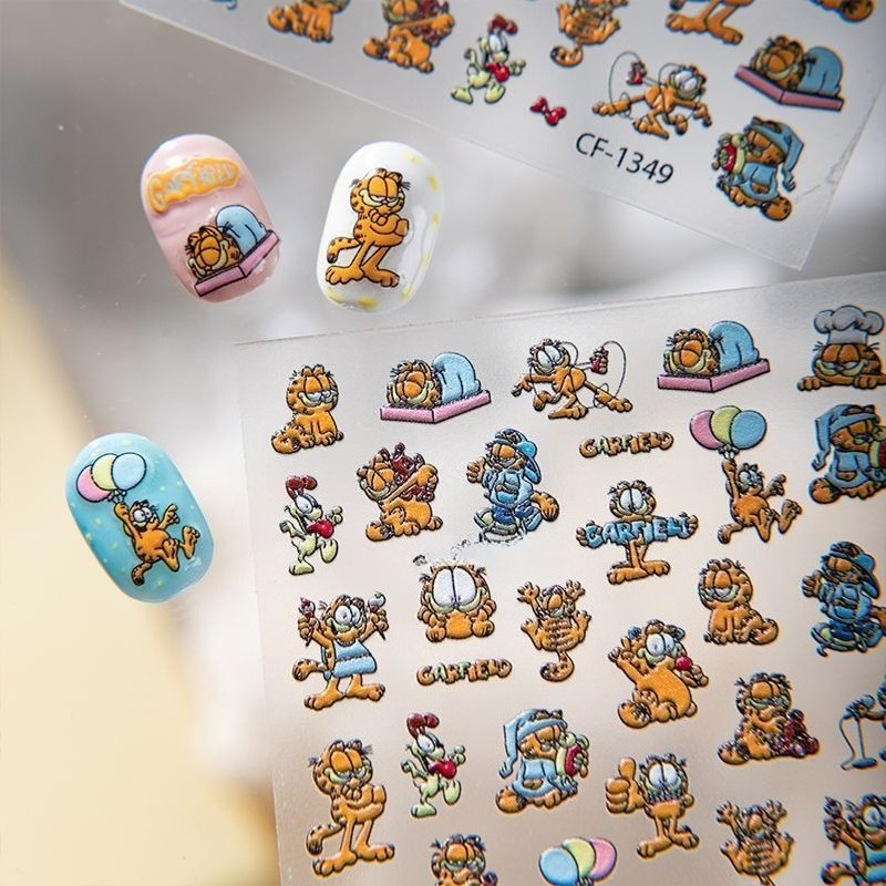 New Garfield Nail Art Stickers - Nail Art Nail Art review and price