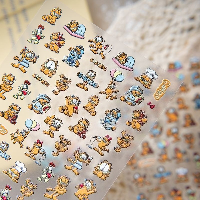 New Garfield Nail Art Stickers - Nail Art Nail Art review and price