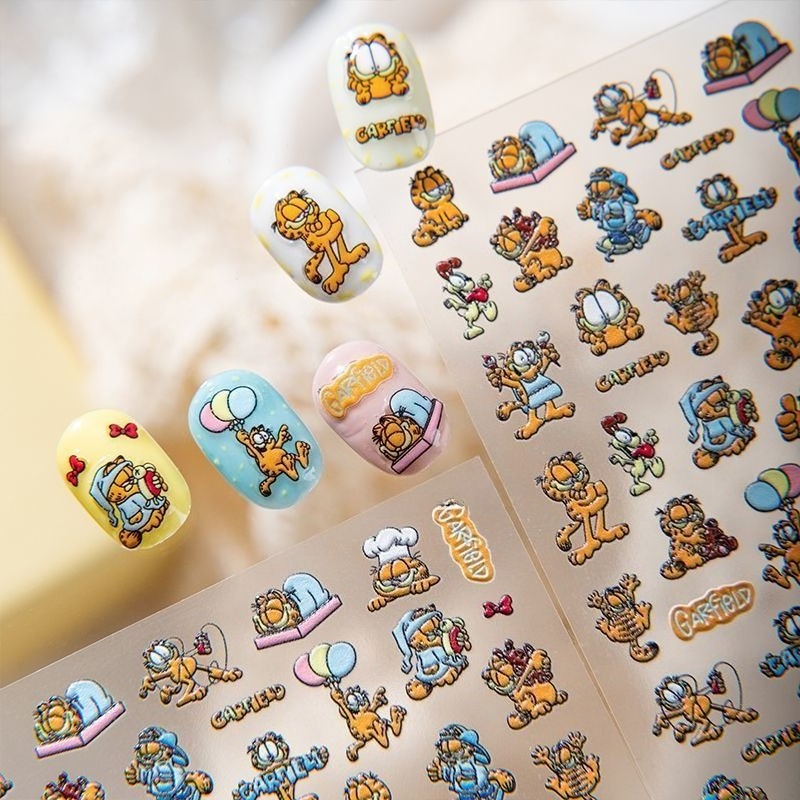 New Garfield Nail Art Stickers - Nail Art Nail Art review and price