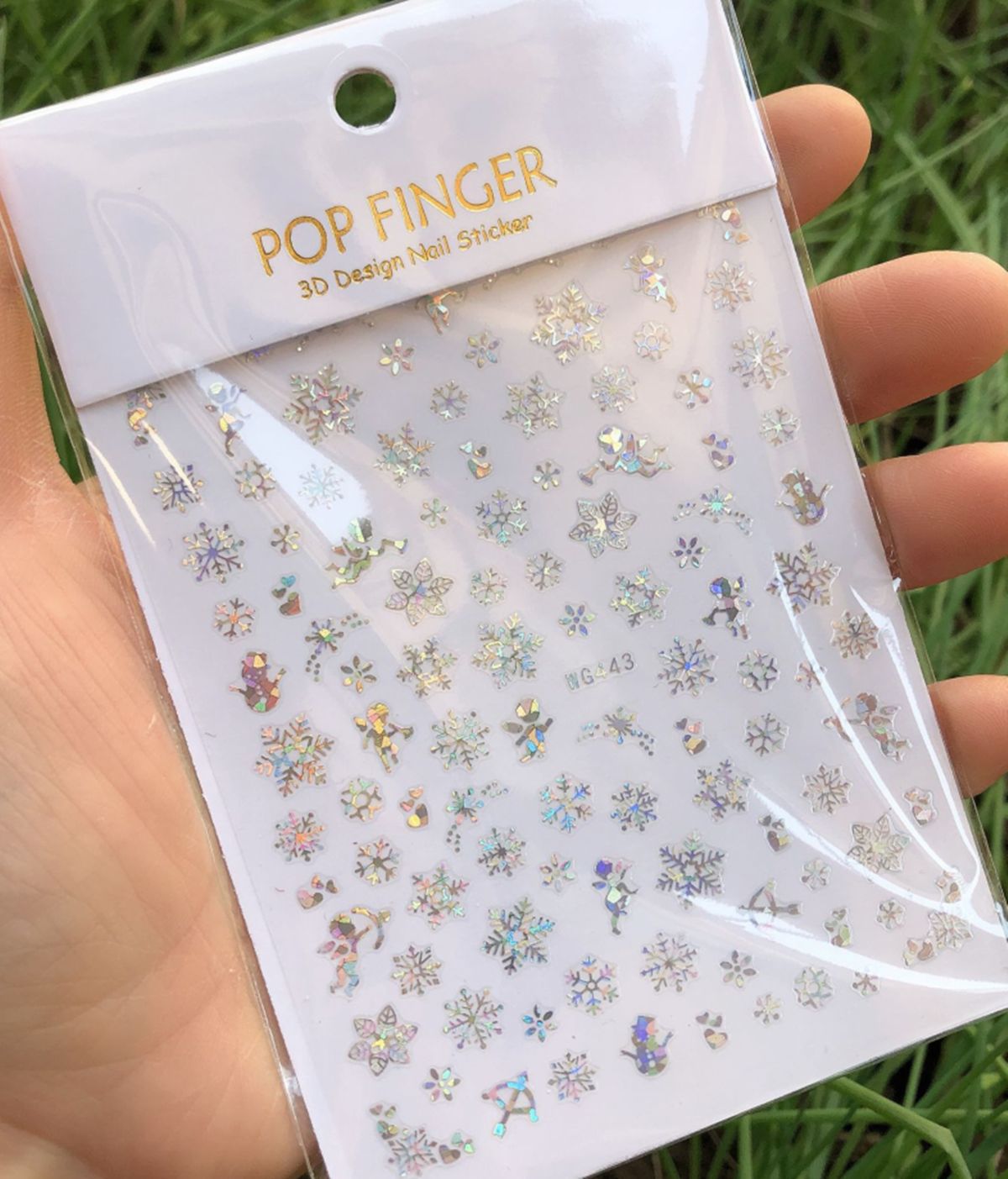Holographics Silver Snowflakes - Nail Art Xmas Design review and price