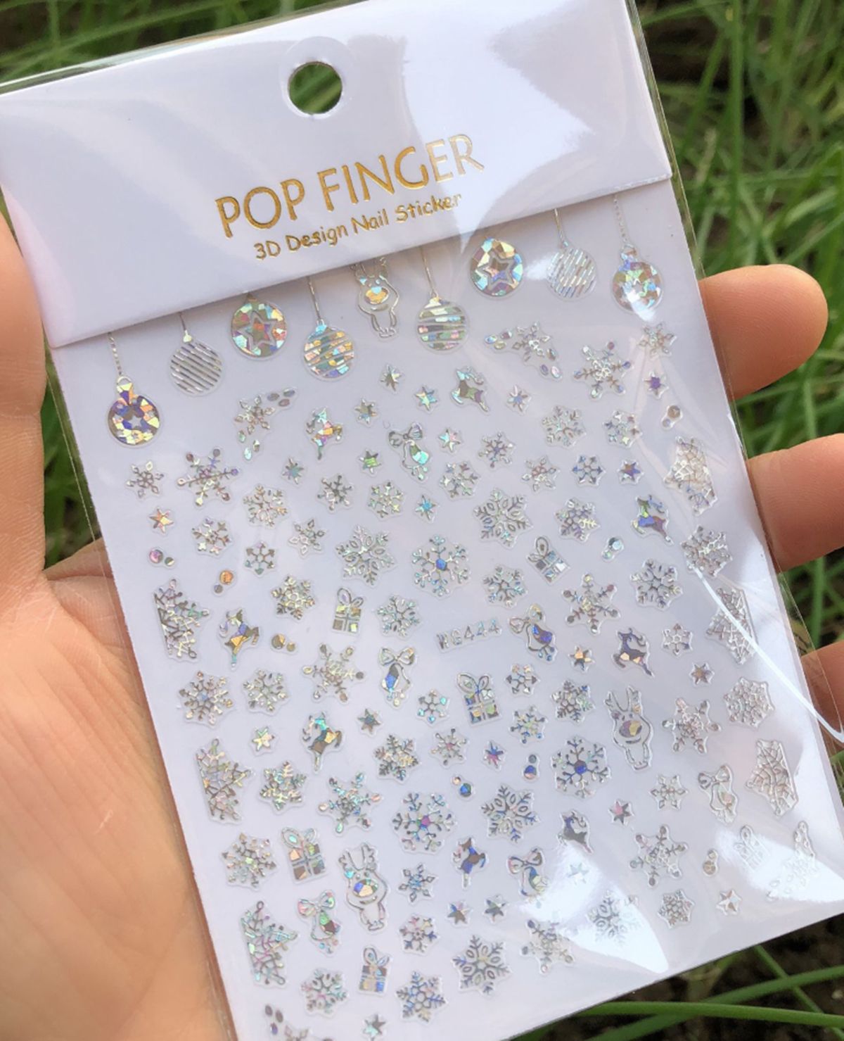 Holographics Silver Snowflakes - Nail Art Xmas Design review and price