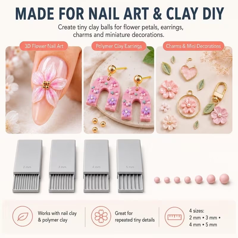 3D Print Clay Gel Ball Maker T - Nail Art Nail Art review and price