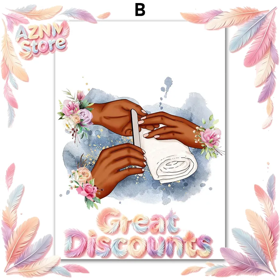Wall Art Canvas Painting Flowe - Nail Art Love review and price