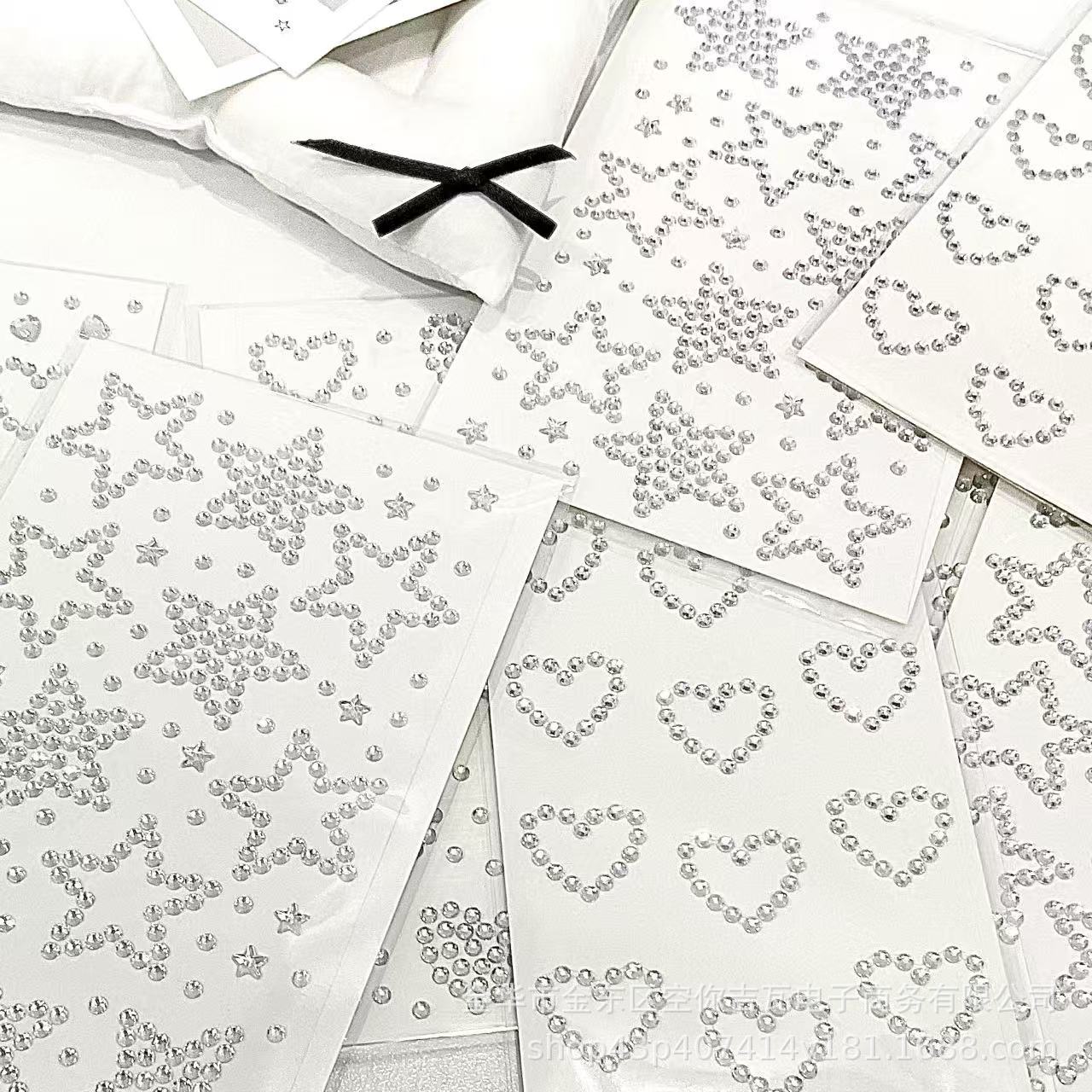 Silver Star Heart Rhinestone S - Nail Art Nail Art review and price