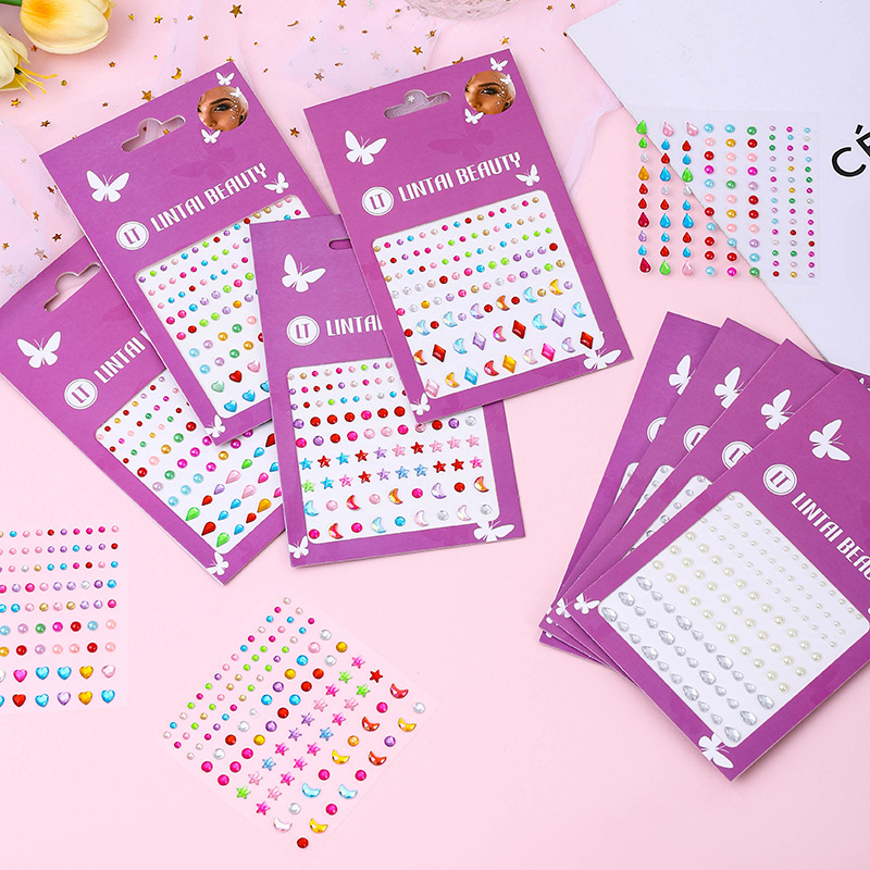 Hot Selling Face Gems Stickers - Nail Art Nail Art review and price