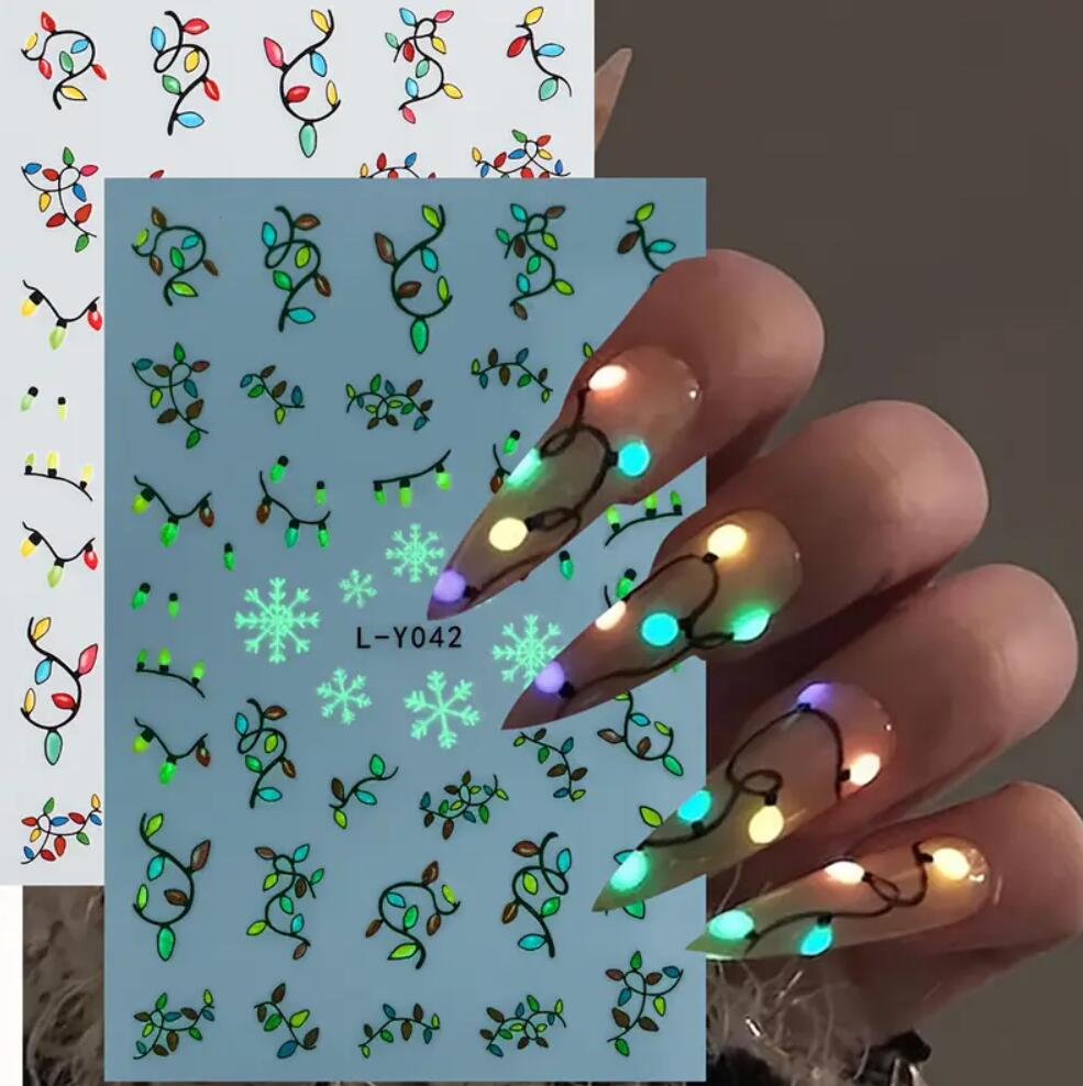 3D Luminous Light Bulb Christm - Nail Art Xmas Design review and price