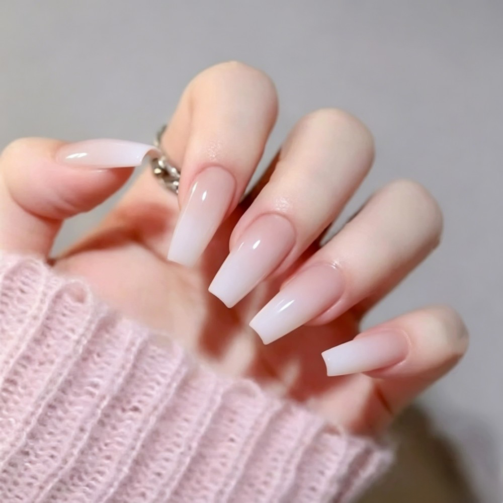 24pcs/Box Long Coffin False Na - Nail Art Jelly review and price