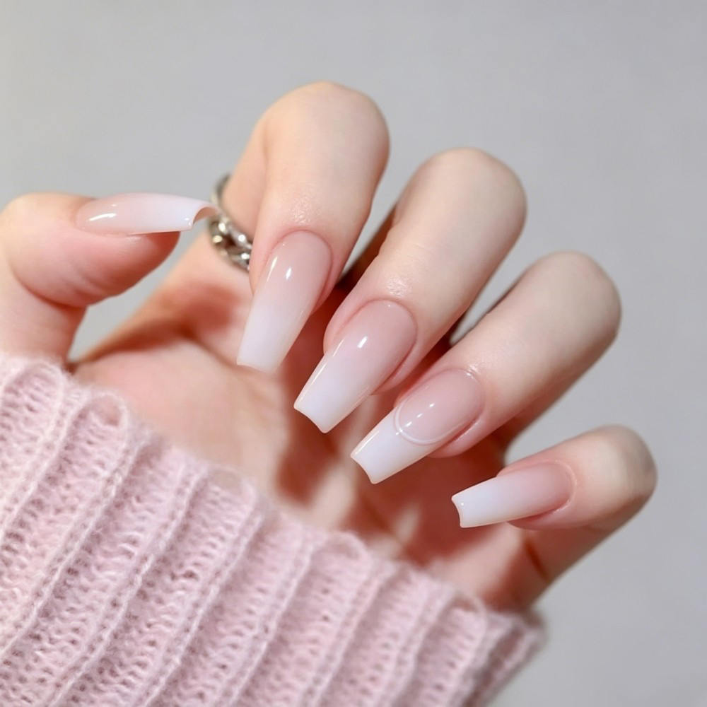 24pcs/Box Long Coffin False Na - Nail Art Jelly review and price