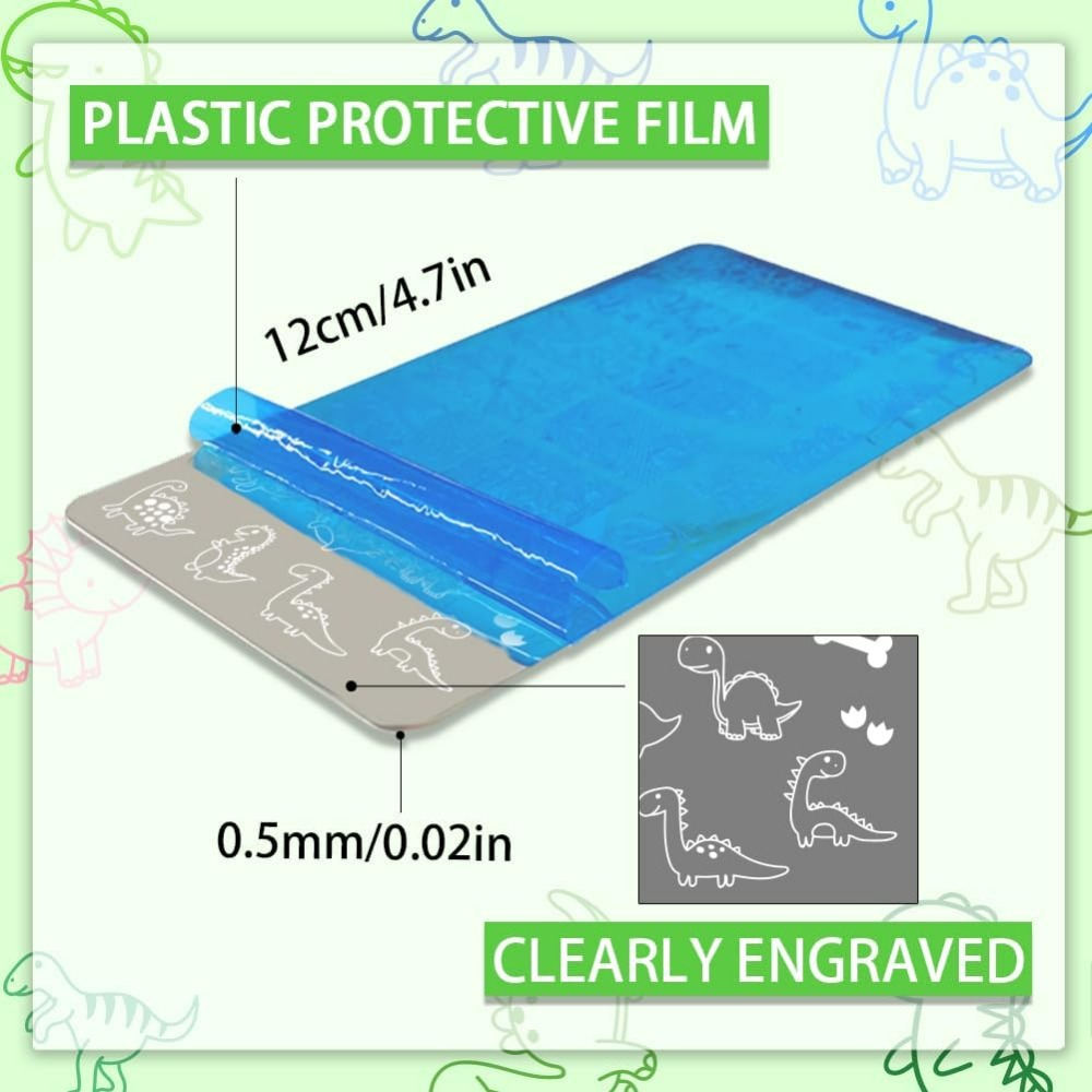 3pcs Dinosaur Nail Stamping Pl - Nail Art Love review and price