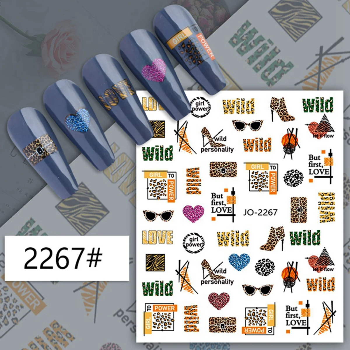 Leopard Print Series Nail Art  - Nail Art Zebra Design review and price