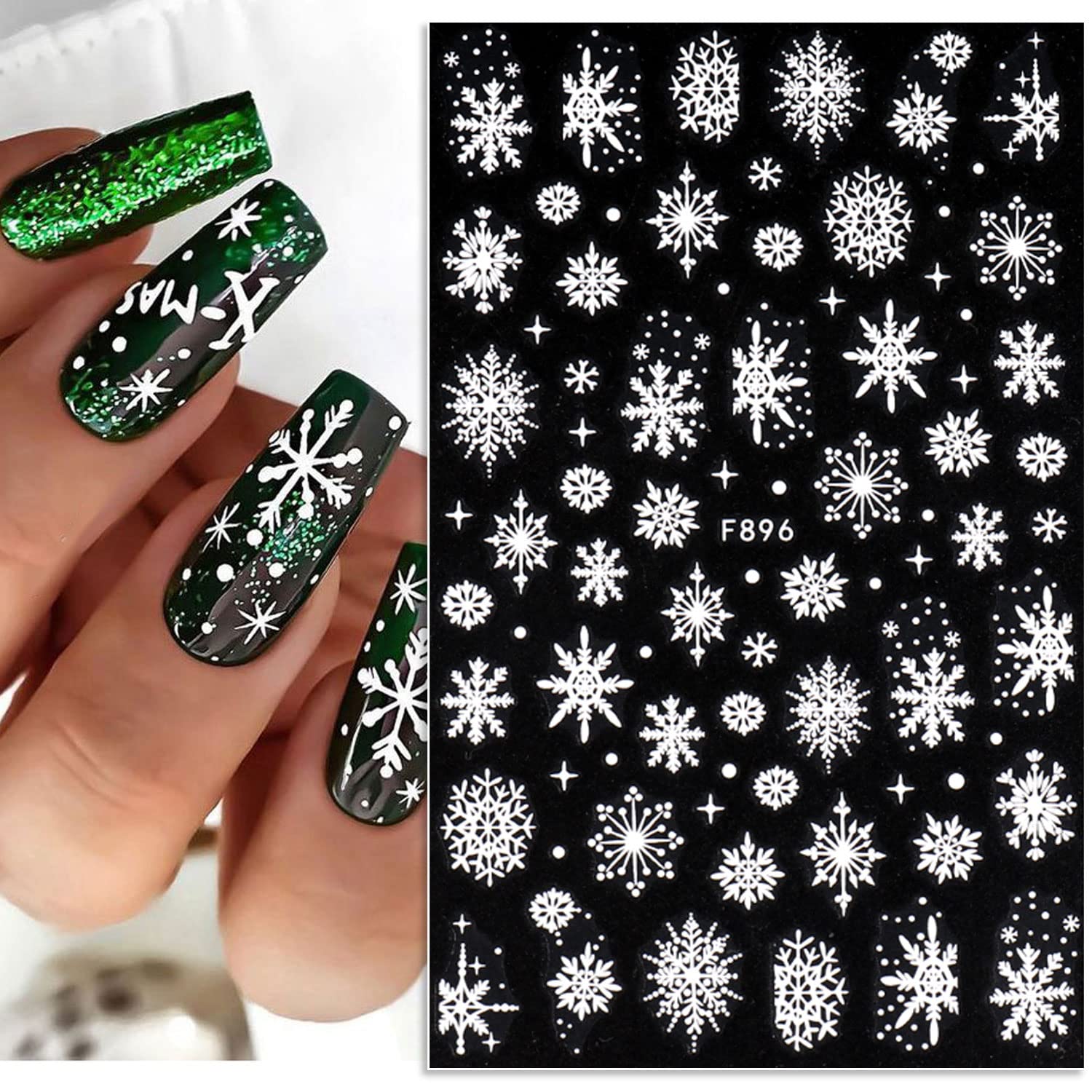 3D Snowflake Nail Art Decals W - Nail Art Xmas Design review and price