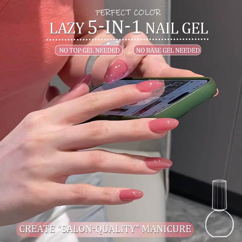 PERFECT COLOR All-in-One Gel D - Nail Art Dusty Pink review and price