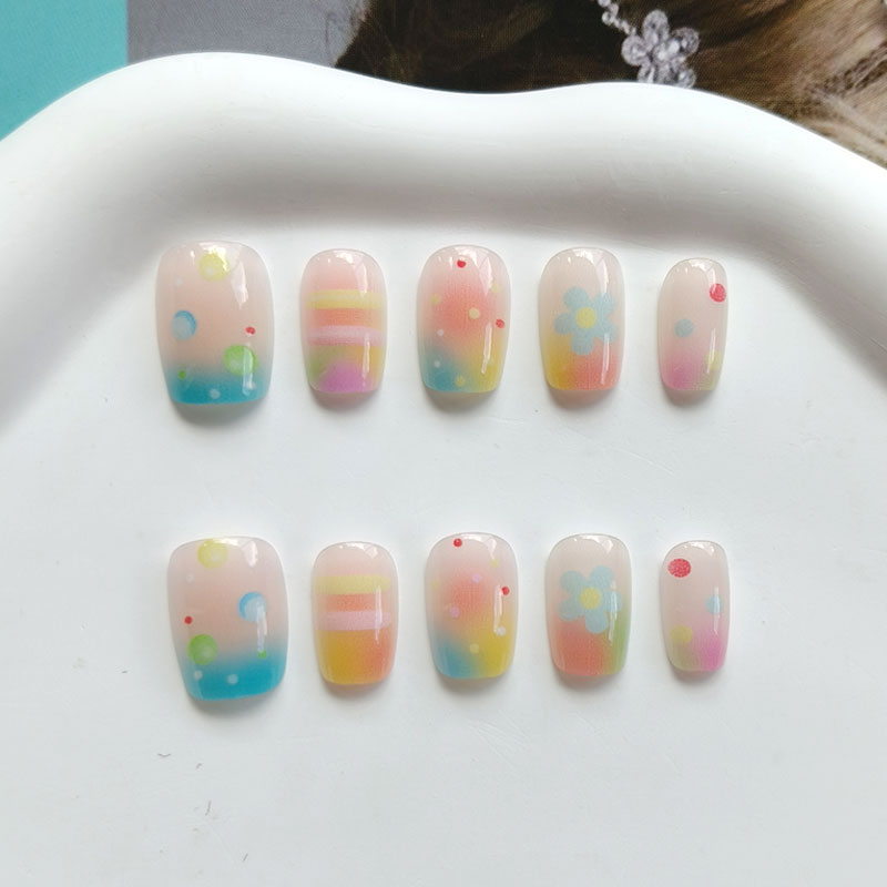 10Pcs Rainbow Bubble Gum Sweet - Nail Art Rainbow review and price
