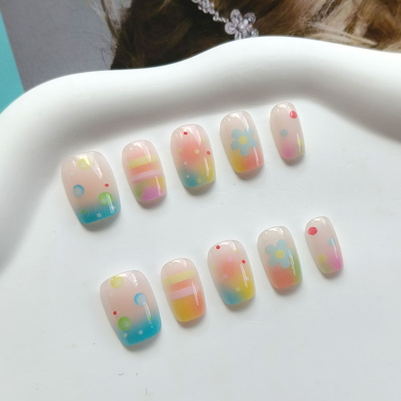 10Pcs Rainbow Bubble Gum Sweet - Nail Art Rainbow review and price