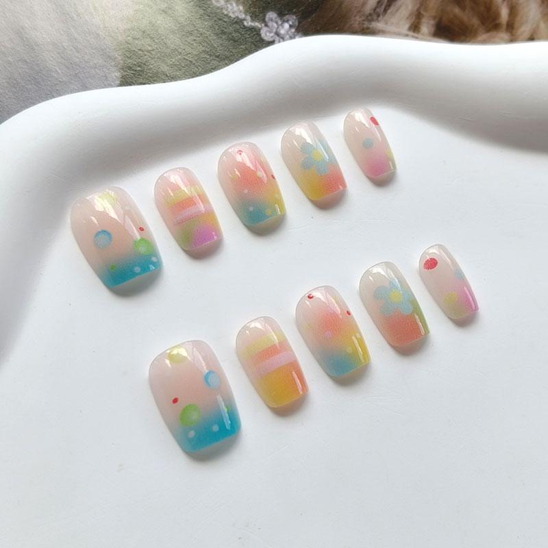 10Pcs Rainbow Bubble Gum Sweet - Nail Art Rainbow review and price